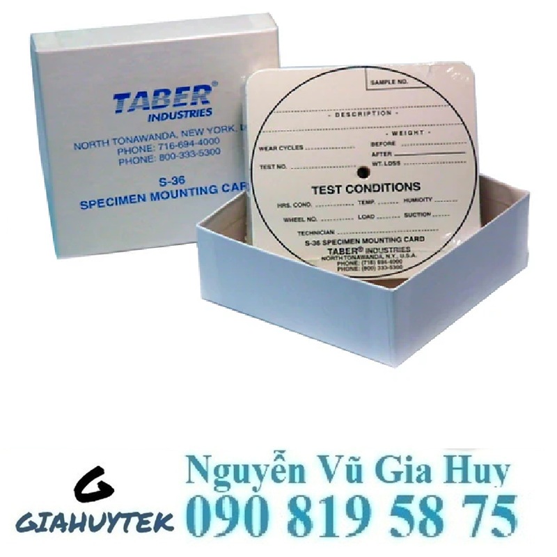 Tấm gắn mẫu Taber S-36: Giữ mẫu chuẩn, kết quả chuẩn