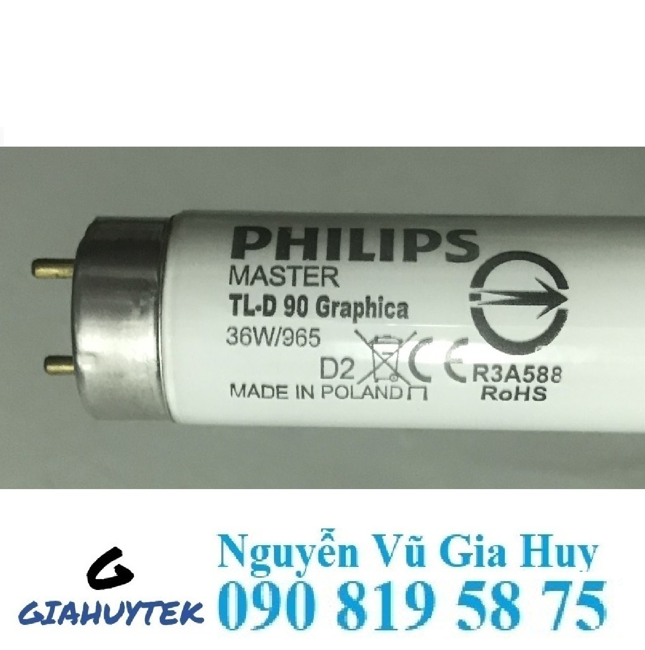 Bóng Đèn D65 Philips TL-D 90 Graphica 36W/965: Giải Pháp So Sánh Màu Chuẩn Xác Cho Ngành Sơn, Bao Bì & May Mặc