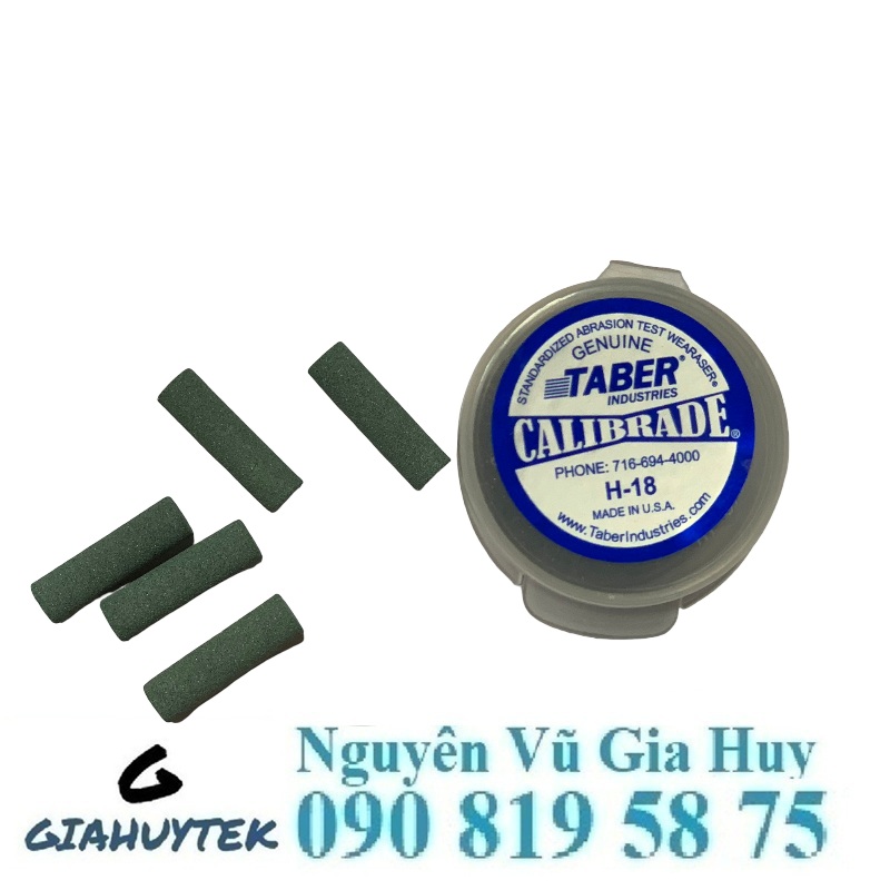 Thanh mài H-18 hãng Taber loại 5 thanh: chuẩn mài mòn cho QC