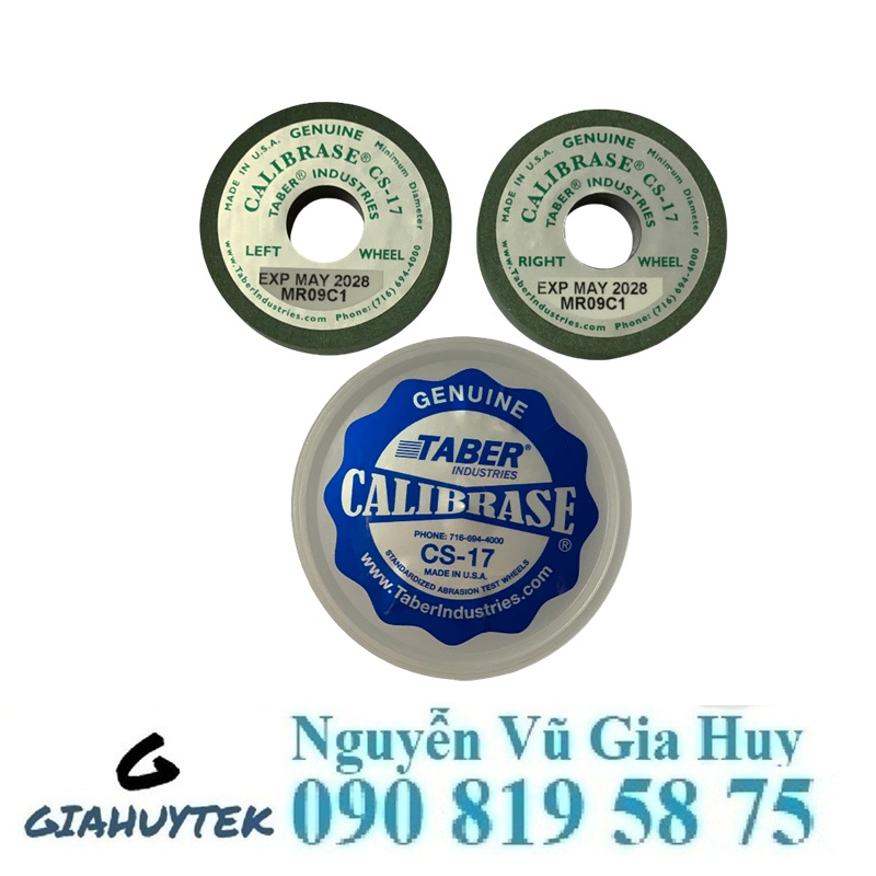 Đá mài Taber CS-17: chuẩn hóa thử mài mòn phòng lab